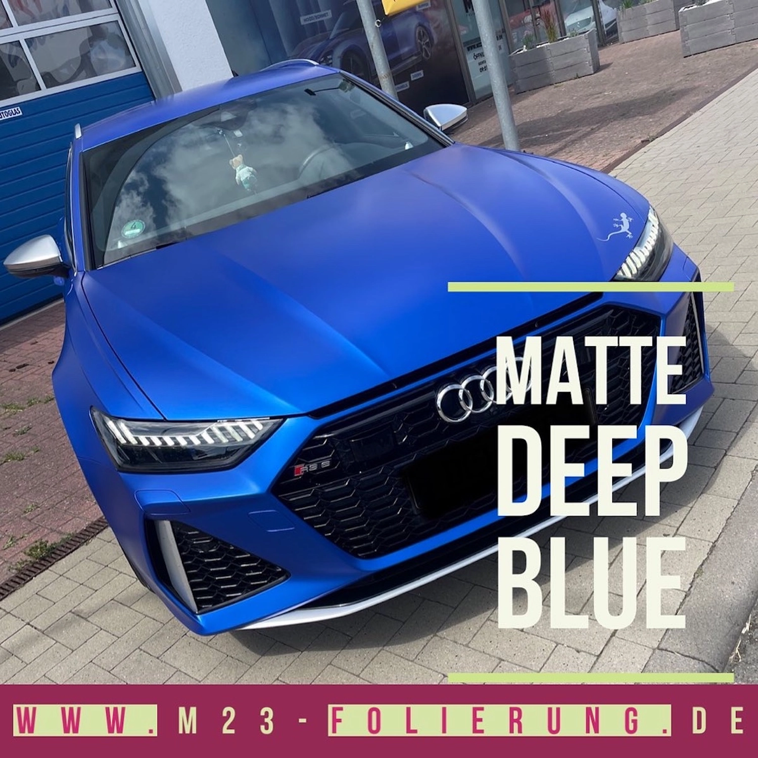 M23 FOILIERUNG, Car Wrapping, blaues Auto